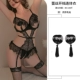 8433 Black [кружевная открытая промежуточная куртка]+наклейка с молоком