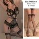 8433 Черные [кружевное открытое промежуточное промежуточное значение больше+перемешивание]+Long Ting.com Носки