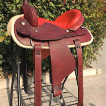 Century Jiurui Western Saddle Western Saddle Equestrian Supplies Cowhide Riding Equipment Complete Set of Horse Gear Western Saddle