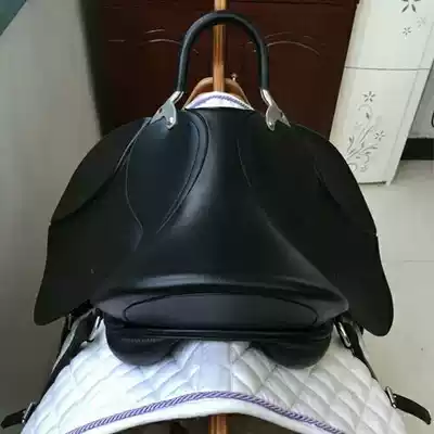 Double belly belt full set of integrated saddle stainless steel handrail integrated saddle equestrian special integrated saddle for horse racing
