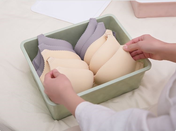kệ mỹ phẩm xoay Học sinh trung học, cửa hàng bách hóa nhỏ, học sinh trung học cơ sở màu xanh, trang trí nhà cửa, tủ trang trí, nhu yếu phẩm hàng ngày, hộp lưu trữ - Trang chủ hộp đựng đồ mini