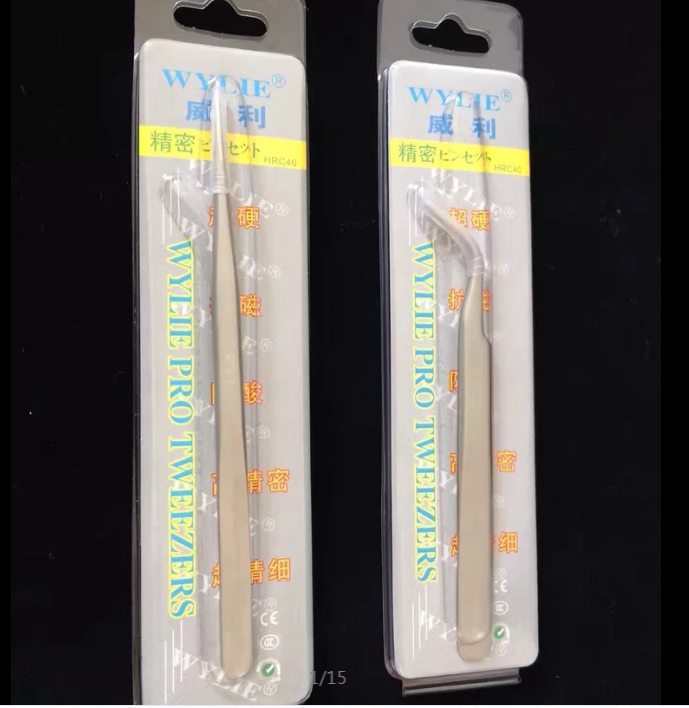 Suitable for precision stainless steel tweezers antistatic tweezers high precision straight pointed elbow Willy tweezers