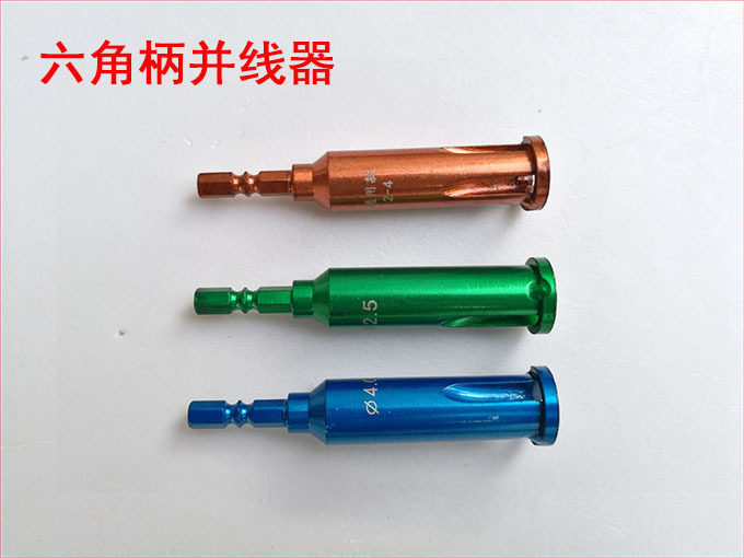 Hexagonal handle 1 4 batch head connector and wire automatic stripping wire winder electrician wiring tool