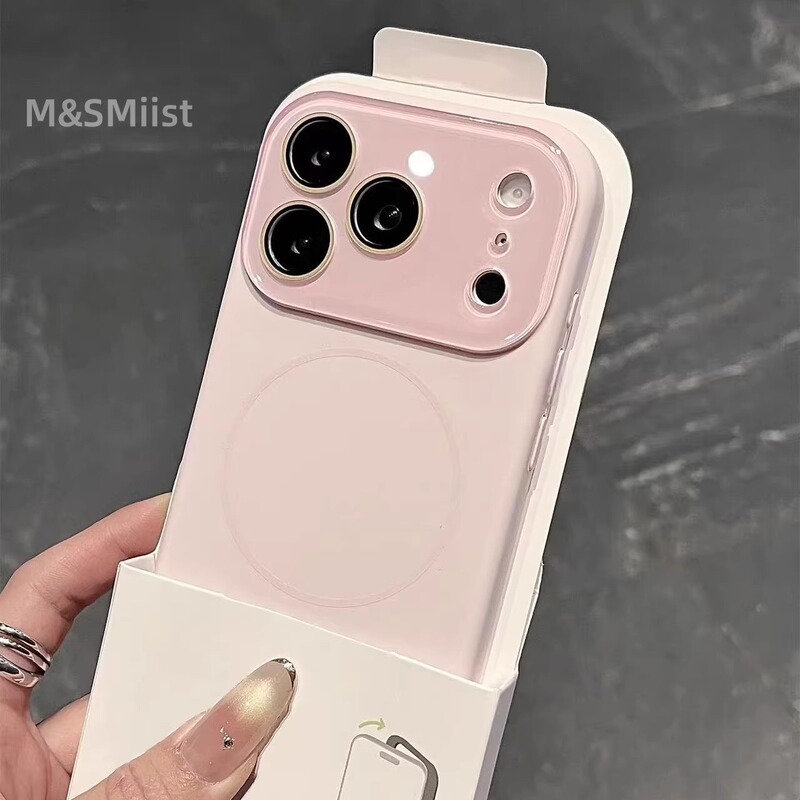 Uk Suitable Apple iPhone 17 Pro Max Phone Case New Model 16 Pro Cherry Blossom Pink Small Window Liquid Silicone 15 Pro Magnetic 14 Full Coverage Super Nice 13 High-End Solid Color Protective Case