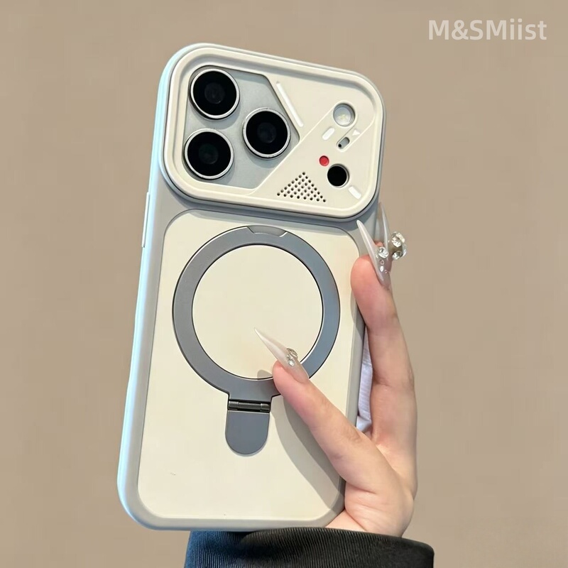 Uk Applicable Apple iPhone 17 Pro Max Phone Case New Magnetic Stand 16 Pro Armor Frame Matte Skin Feel 14 Premium Feel 15 Unisex 13 Full Protection Anti-Drop 12 Protective Cover