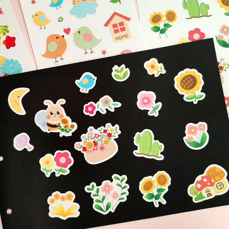 10 children stickers handmade Kindergarten Growth Handbook album Archives Diy photo frames to make decorative materials-Taobao