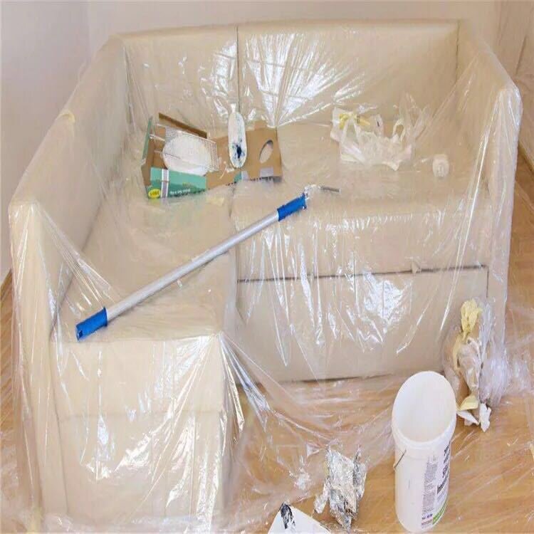 2 m 2 2 m 2 5 m wide plastic film paper thickened greenhouse film waterproof and transparent plastic cloth anti-dust film whole roll