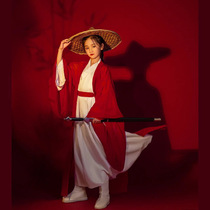 Hanfu girl flowers Mulan acting out of suit China Wind Woman walking show Childrens ancient dress superfairy girl Classical national school suit