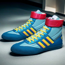 Boxing shoes mens Sanda shoes training shoes fighting shoes high-top Muay Thai shoes breathable professional free fighting shoes wrestling shoes