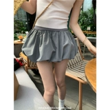 Мини-юбка, приталенная юбка, эластичная талия, высокая талия, А-силуэт