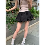 Мини-юбка, приталенная юбка, эластичная талия, высокая талия, А-силуэт