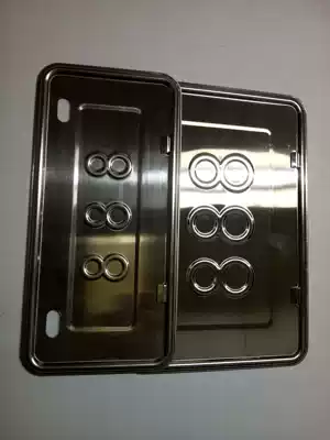 Motorcycle license plate bracket car license plate bracket stainless steel license plate bottom tray pair