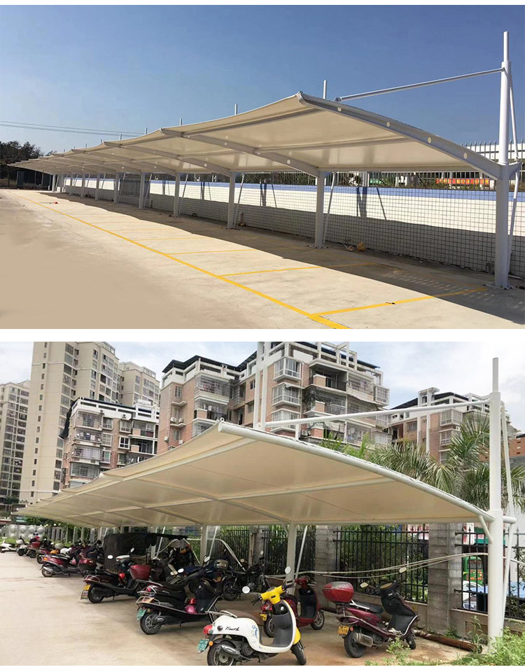 Membrane Structure parking shed charging car shed tension film car shed steel structure car shed outdoor awning steel structure car shed