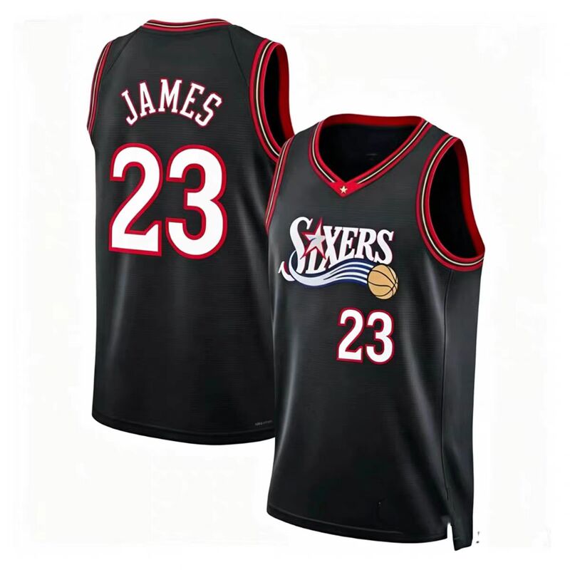 Philadelphia 76Ers No. 7 Jalen Brown Jersey Brown No. 23 James James Men's and Women's Basketball Uniforms