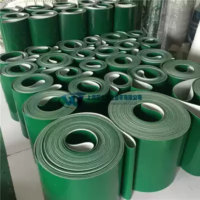 Green pvc conveyor belt baffle skirt conveyor belt pu food grade baffle conveyor belt ring lifting belt