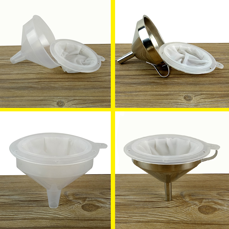 Stainless steel funnel filter Small mini large diameter enzyme filter funnel Ultrafine oil bucket funnel Household