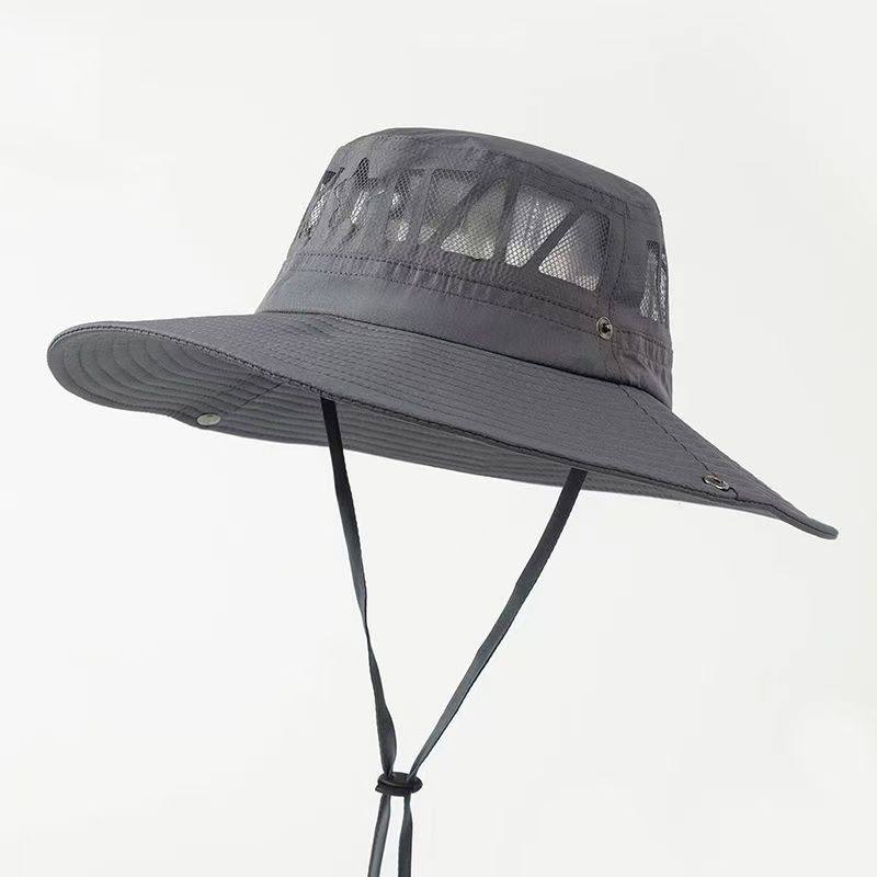 アウトドア用速乾防水サンハット、折りたたみ式バケットハット。ハイキング、釣り、日焼け対策に最適です。