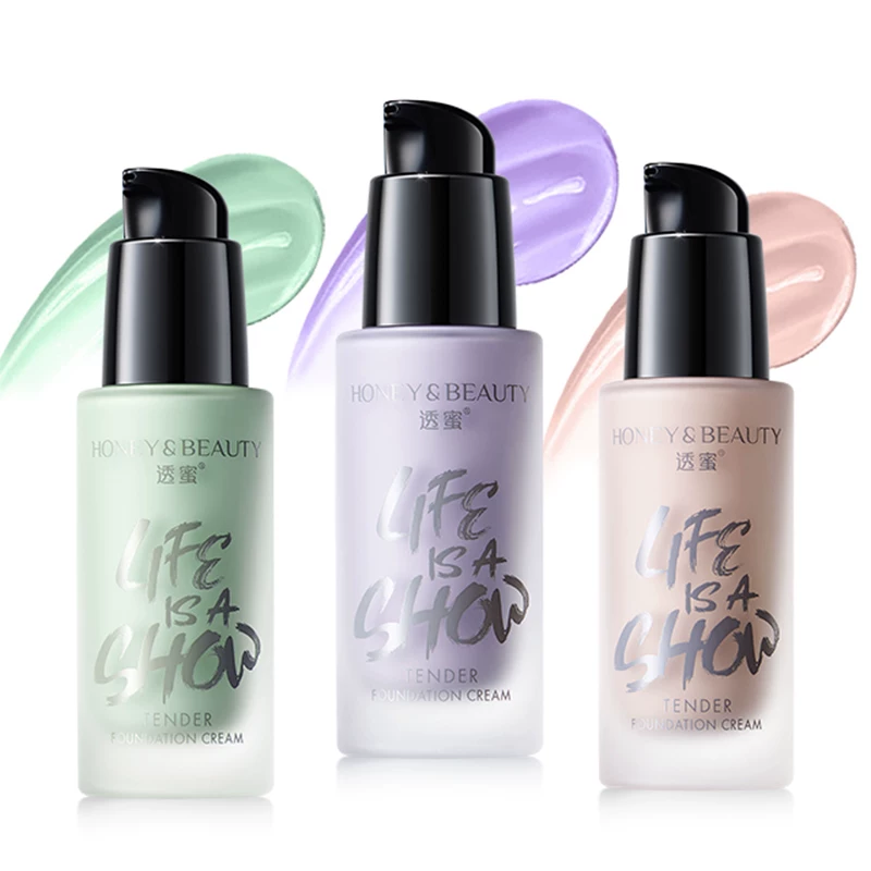 Прозрачная основа makeup primer, foundation, makeup cream, три в одном, официальный продукт