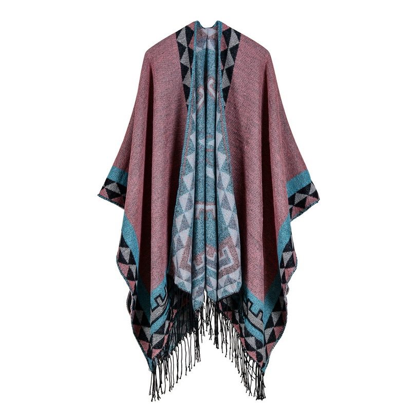 Lashes tassels long cashmere shawl scarf womenclav_ww