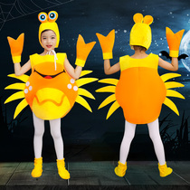 Childrens little crab animal performance costumes National Day Halloween cosp toddlers male and female baby dance performance costumes