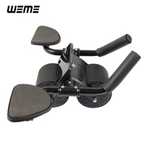 Double tank wheel automatic rebound abdominal muscle wheel flat support abdominal muscle wheel arm elbow support abdominal muscle roller