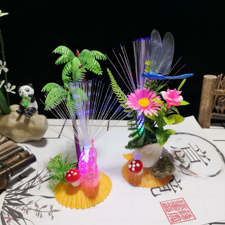 Wine Banquet Dish Decorated Mushroom Pan Decorated With Luminous Peacock Broccoli Cuisine Swing Dish with Vegetable Pint Small Pendulum