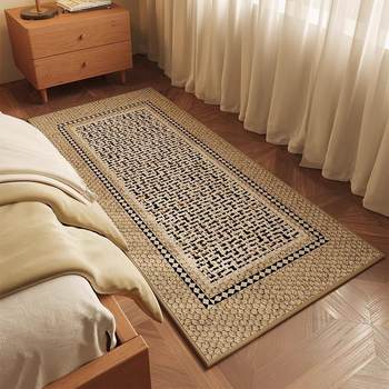 Bedside blanket for bedroom, living room carpet, non-slip bay window mat