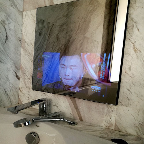 Raspberry Pie Bathroom Washroom Mirror Waterproof Glass Intelligent Internet 19 Inch -42 inch Magic Mirror TV Use