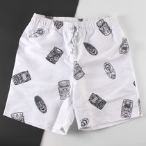 With lined swimming trunks quick-drying loose beach pants mens five-point pants cartoon shorts seaside resort Water Park