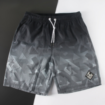 Loose quick-drying beach pants mens vacation five points surf beach travel shorts mens printed swimming trunks water park