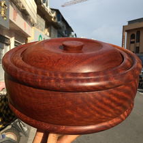 Water ripple cornucopia Baobao jar candy box storage Burmese Rosewood big fruit red sandalwood decorative ornaments collection