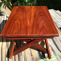 Mahogany Rosewood creative Maza small stool Home portable Maza folding chair Chinese shoe change chair for the elderly
