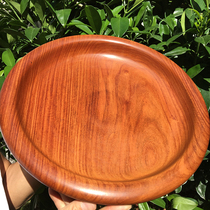 Mahogany ju bao pan 35cm big fruit large plate Burmese rosewood Chinese wood big red sandalwood old material
