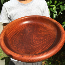 Mahogany cornucopia 40cm giant fruit Basin Big Basin Burmese pear Chinese solid wood big fruit red sandalwood raised