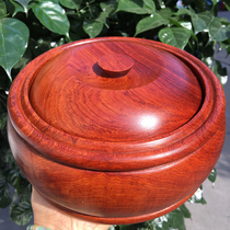Mahogany general jar Myanmar pear 20CM eight treasure jar candy box big fruit red sandalwood fruit box solid wood decoration decoration
