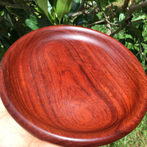 Redwood small fruit plate Burmese Rosewood big fruit red sandalwood 20cm lace dried fruit melon seeds candy plate solid wood quality