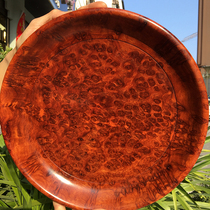 Tree tumor plate full of tumor scar ornaments plate gall Wood Boutique Fine Flower Full Flower Burmese Rosewood 30Cm ornaments plate collection