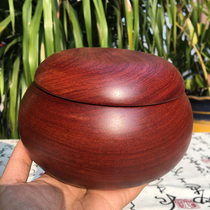 Mahogany general can Myanmar rosewood storage storage tea tube big fruit rosewood go sundries decorative box real shot