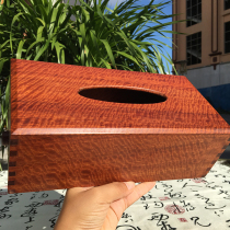 Redwood tissue box Burmese Rosewood gold thread water ripple big fruit red sandalwood drawing box living room paper drawing Tenon special offer