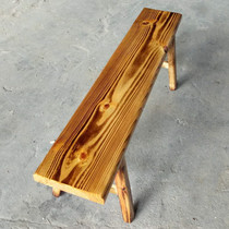 Customized solid wood charcoal-burning wood dining table dining chairs wooden benches fast food restaurant hotel hotel hot pot tables and chairs benches wooden chairs