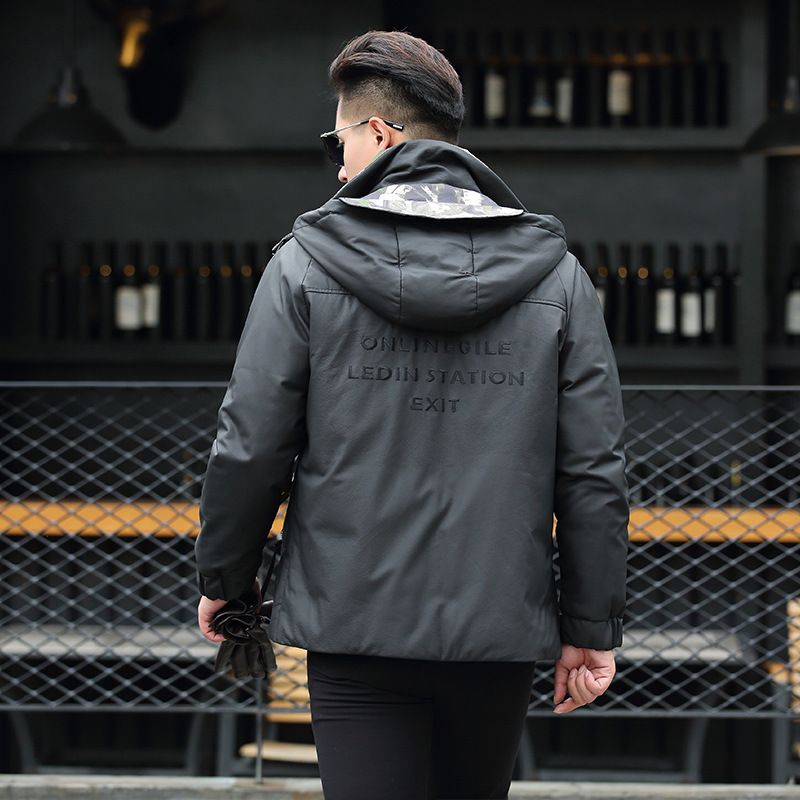 2020 Winter New nam Da Matte Sheep da Casual Lập Lập dài Xuống Leather Jacket Burst