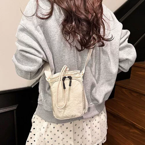 Трендовая универсальная весенняя модная нейлоновая сумка через плечо для отдыха, в корейском стиле, тренд сезона, премиум класс