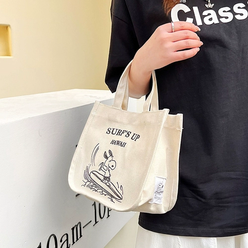 Портативный японский мультяшный тканевый мешок, маленькая портативная модная сумка для ланча для матери и ребенка, сумка для еды