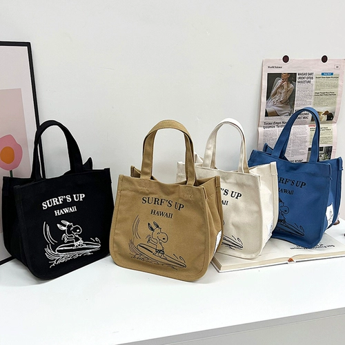 Портативный японский мультяшный тканевый мешок, маленькая портативная модная сумка для ланча для матери и ребенка, сумка для еды