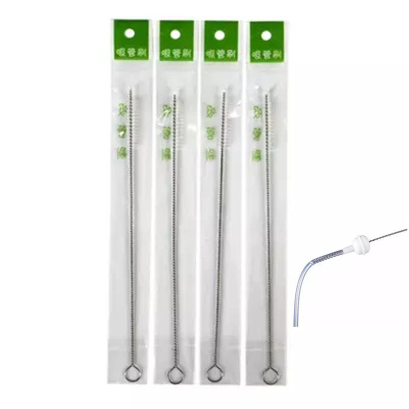 Baby baby bottle kettle Straw cleaning brush Small hole brush Non-hair loss Nylon soft brush 5 pcs