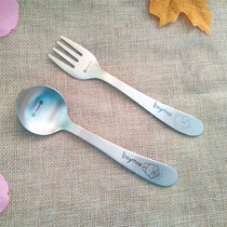 Foreign trade 304 stainless steel baby baby eating feeding auxiliary food rice spoon soup spoon creative cute childrens tableware spoon