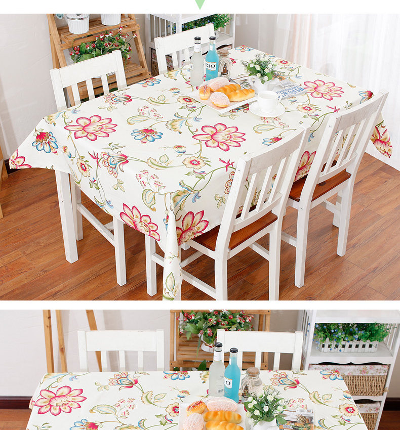Chọn trượt nhà bông bảng vải tươi phong cách vườn bảng bảng bảng runner vải vải che khăn bên redneck vải bàn tròn - Khăn trải bàn khan trải bàn