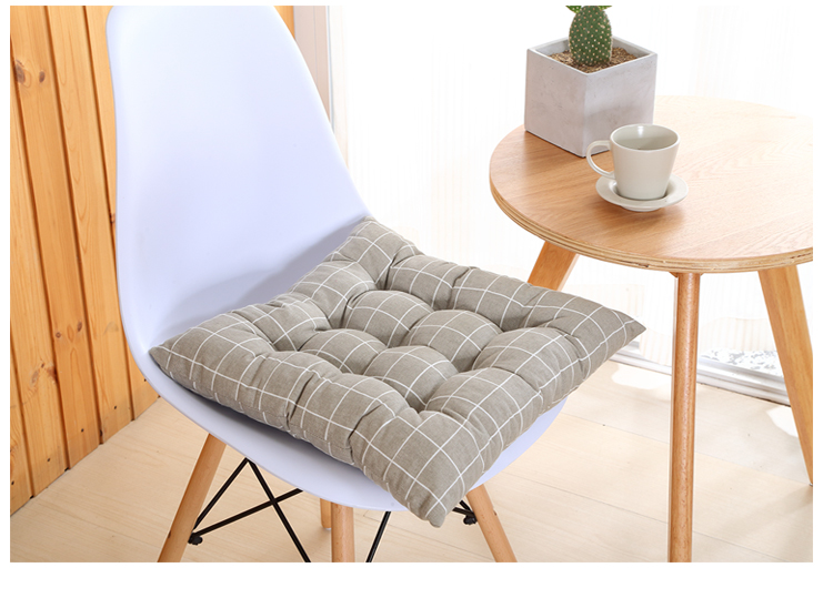 Winter ghế ghế đệm dày hơn sinh viên văn phòng máy tính đệm bàn ăn mat bông vải đơn giản Bắc Âu - Ghế đệm / đệm Sofa đệm ghế sofa gỗ