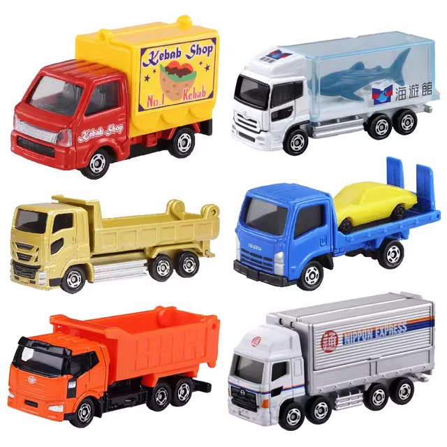 TOMY Domeka alloy car toy boy simulation model transportation truck rescue engineering fire truck tomica