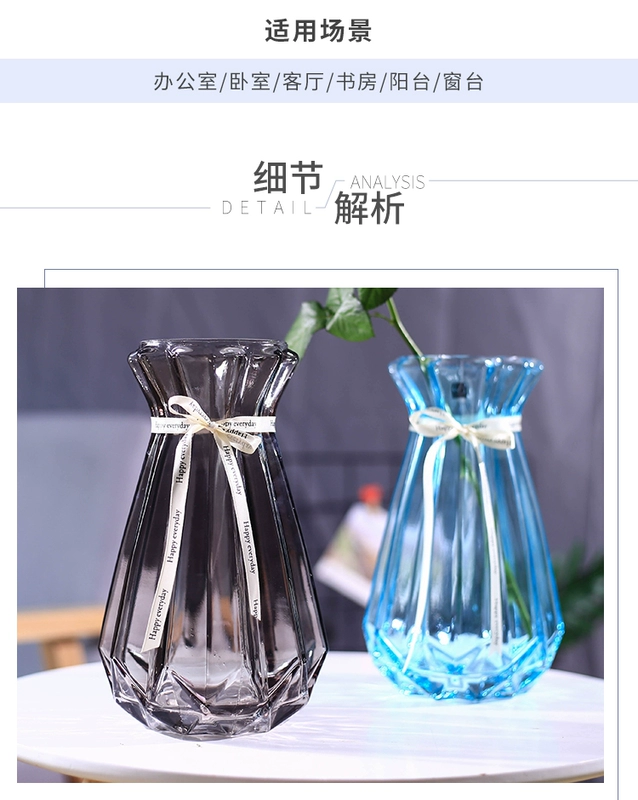 Bó hoa khô phòng khách phòng ngủ để bàn chèn hoa hồng bình hoa cá tính sáng tạo văn phòng bàn cắm hoa - Vase / Bồn hoa & Kệ